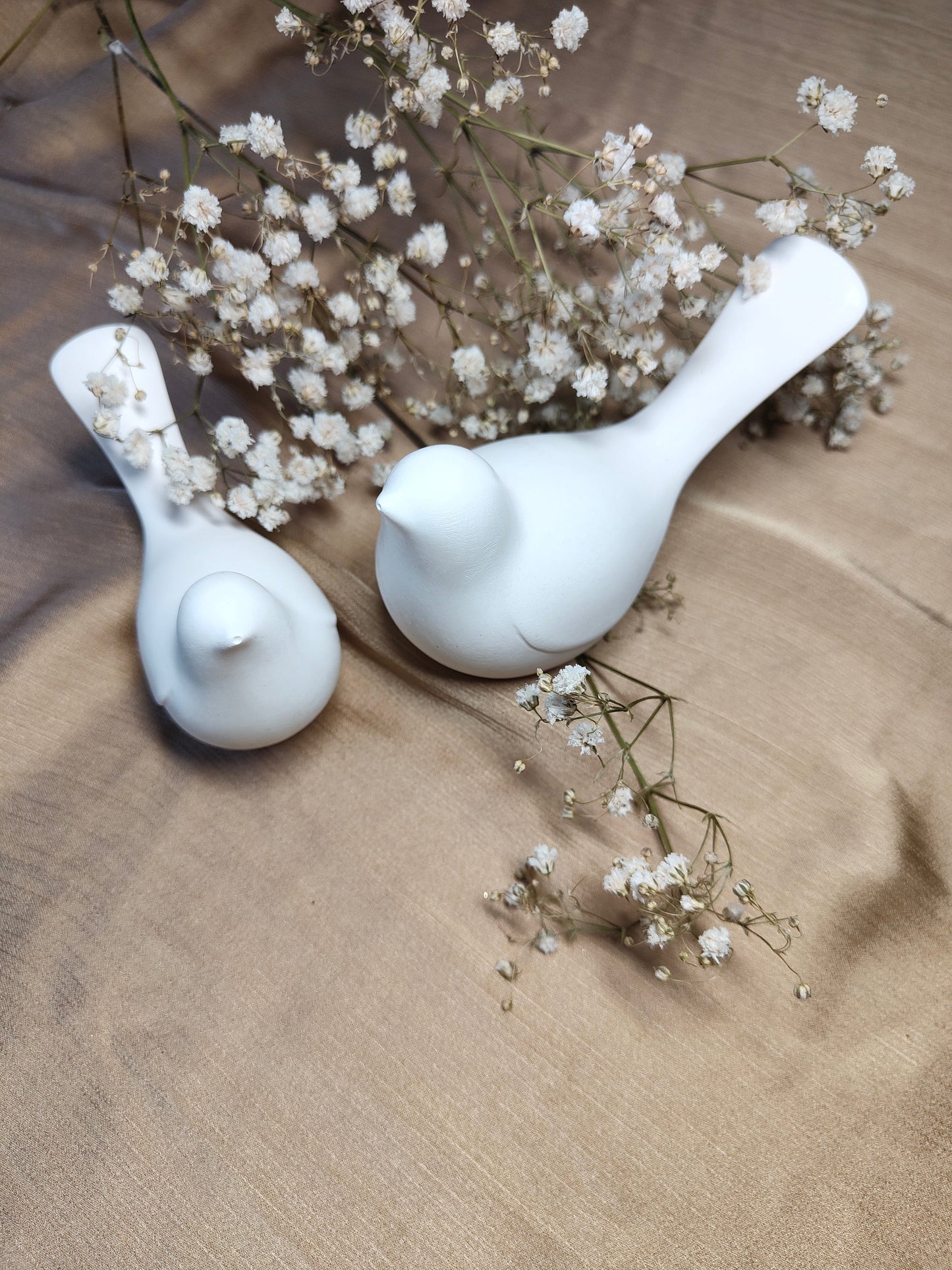 Duo d'Oiseaux Décoratifs en Céramique LOEV