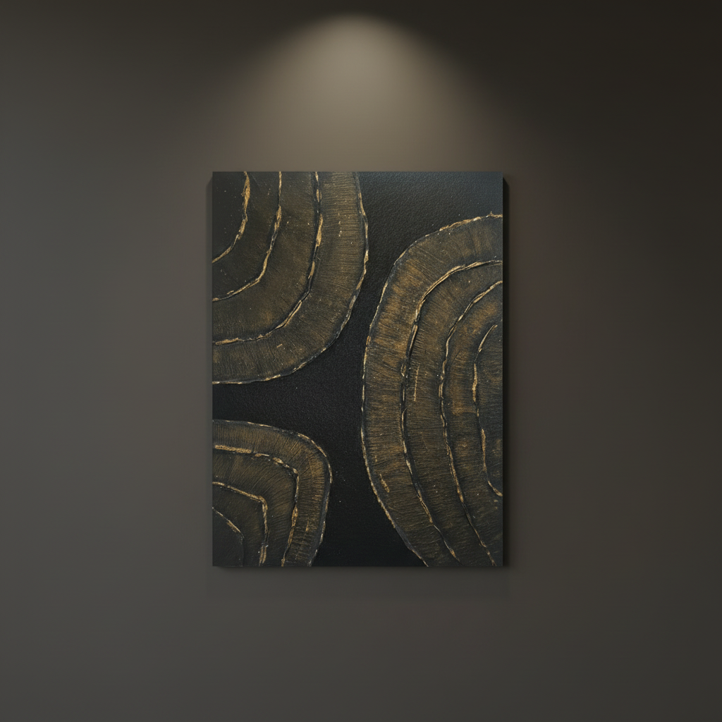 Tableau en relief black gold 30*40 LOEV DECO