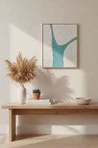 tableau en relief décoration boheme chic en pièce unique 40*50 cm