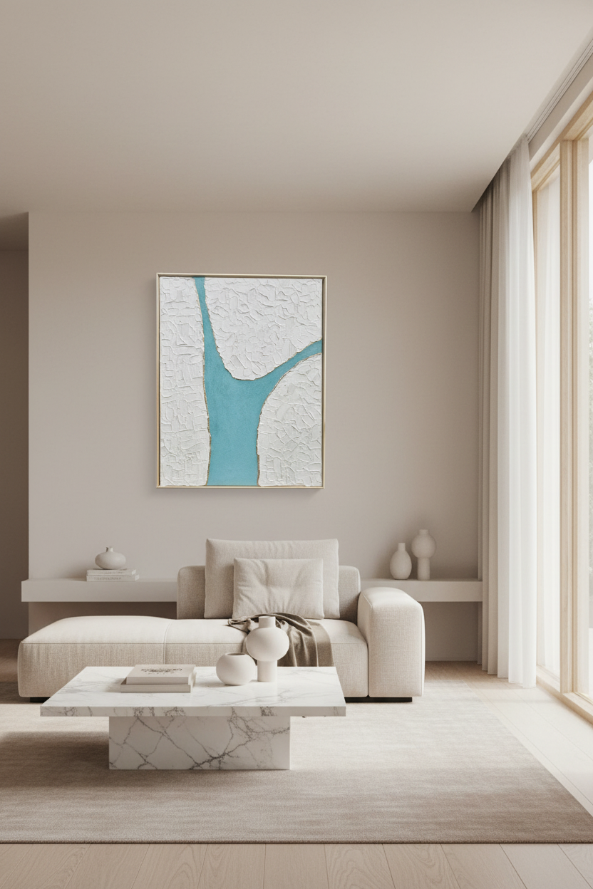 tableau texturé intérieur minimaliste décoration murale unique 