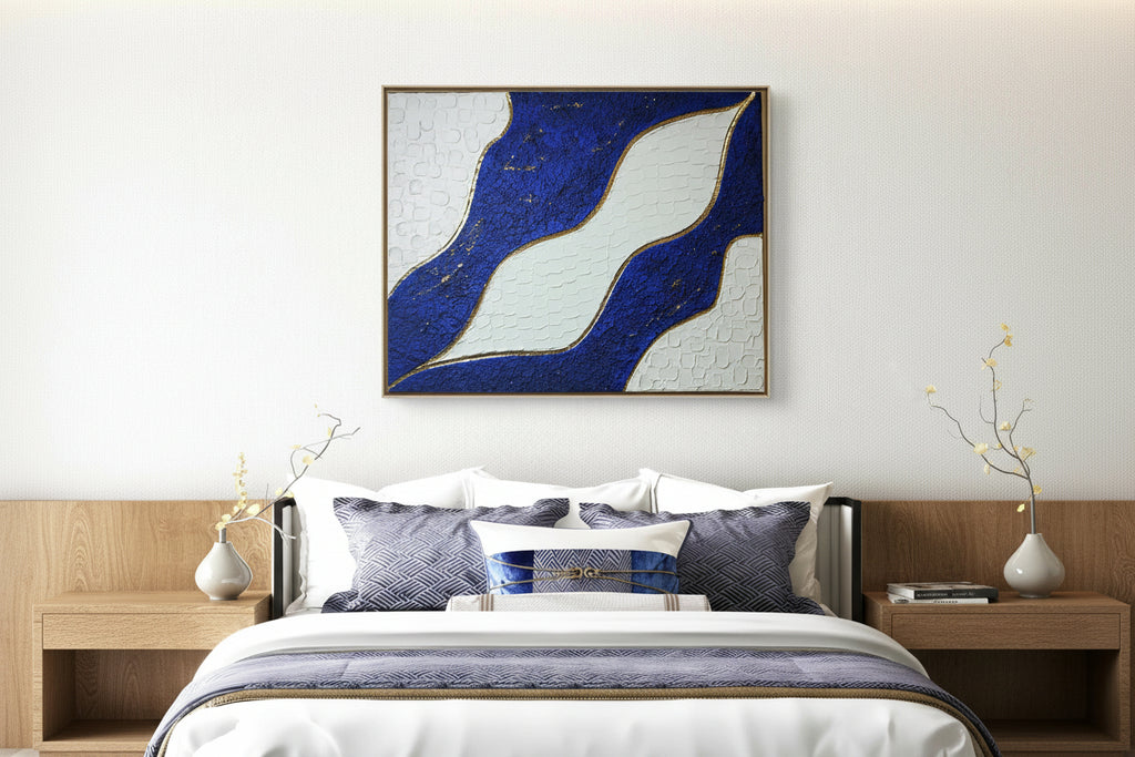 art mural texturé contemporain design 40*50cm
