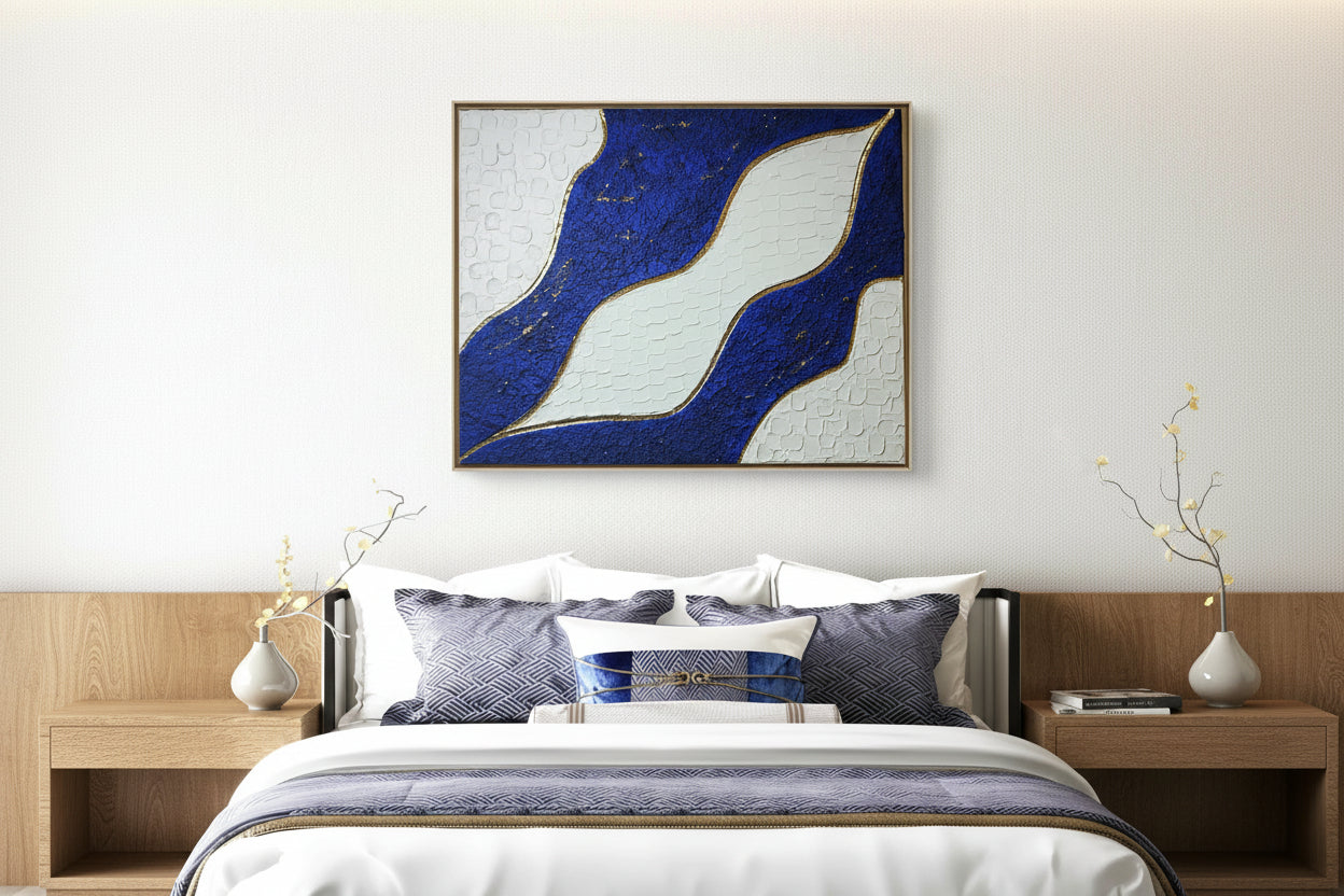 art mural texturé contemporain design 40*50cm