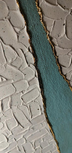 relief texturé sur tableau artisanal LOEV DECO