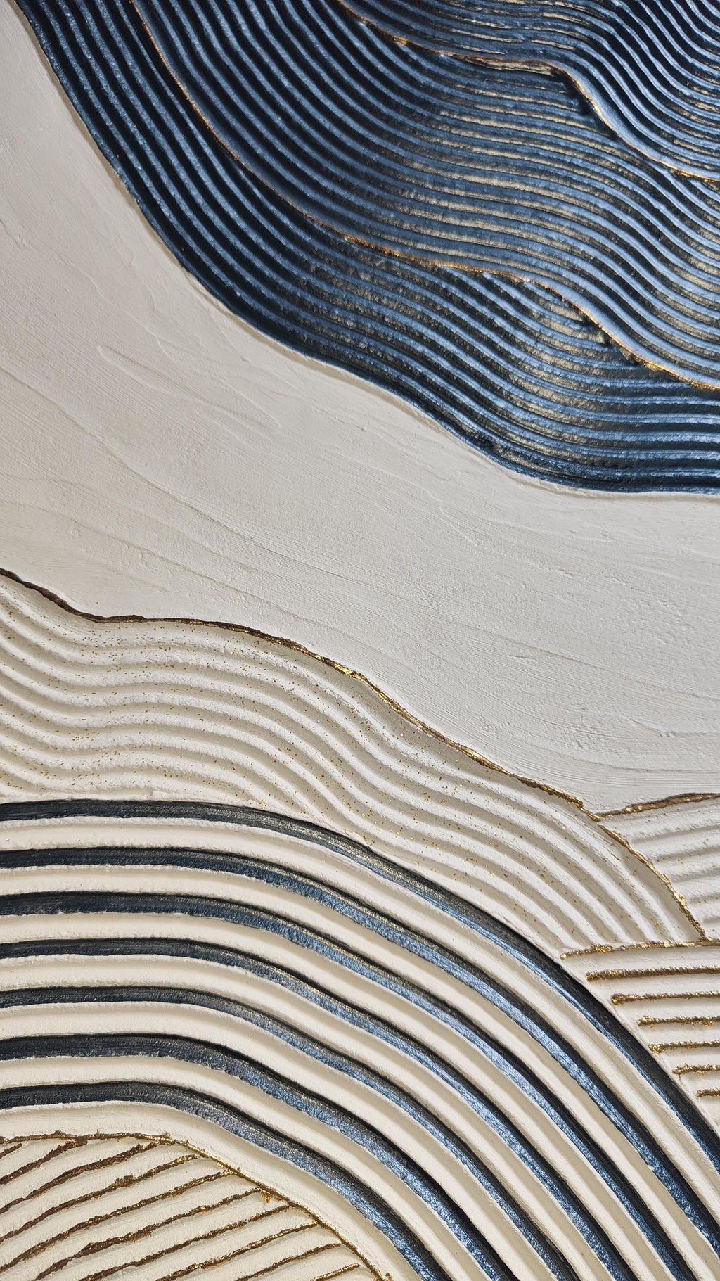 détail oeuvre murale fait main loev deco