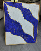 ART DESIGN ORIGINAL RELIEF TEXTURE LOEV DECO 40*50 CM ENCADREMENT SUR MESURE