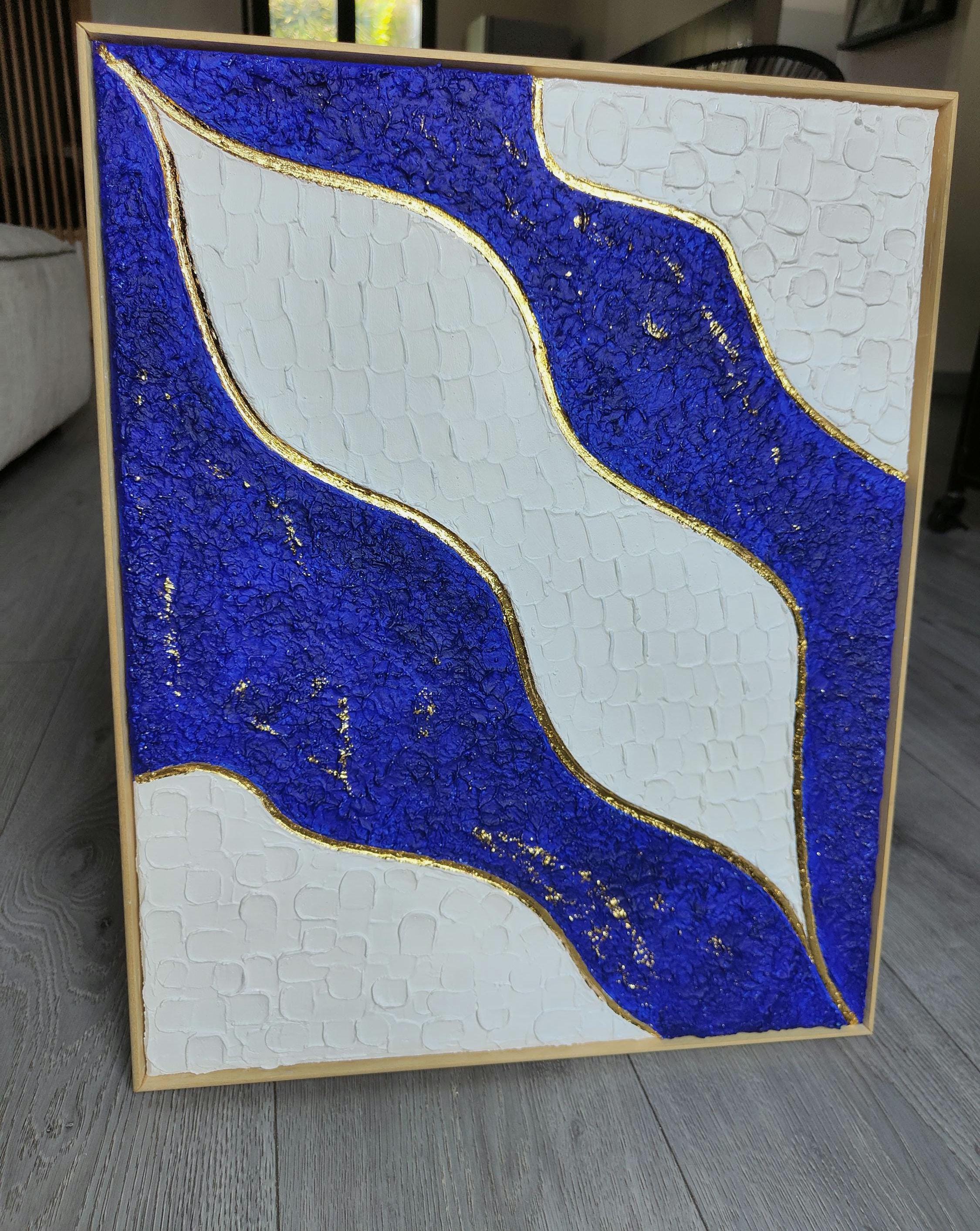 ART DESIGN ORIGINAL RELIEF TEXTURE LOEV DECO 40*50 CM ENCADREMENT SUR MESURE