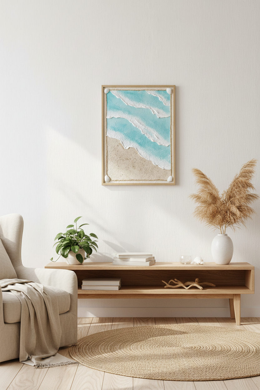 CADRE BORD DE MER RELIEF LOEV DECO