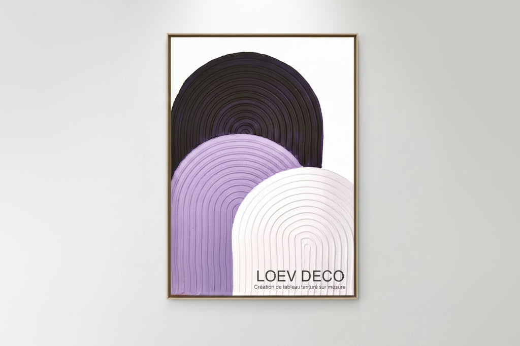 Tableau décoratif sur mesure, art texturé fait main LOEV DECO