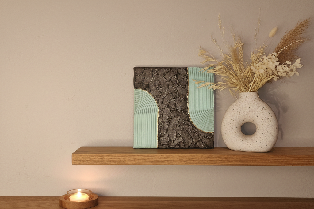 Toile Arche mise en situation intérieur sombre et luxueux — LOEV DECO
