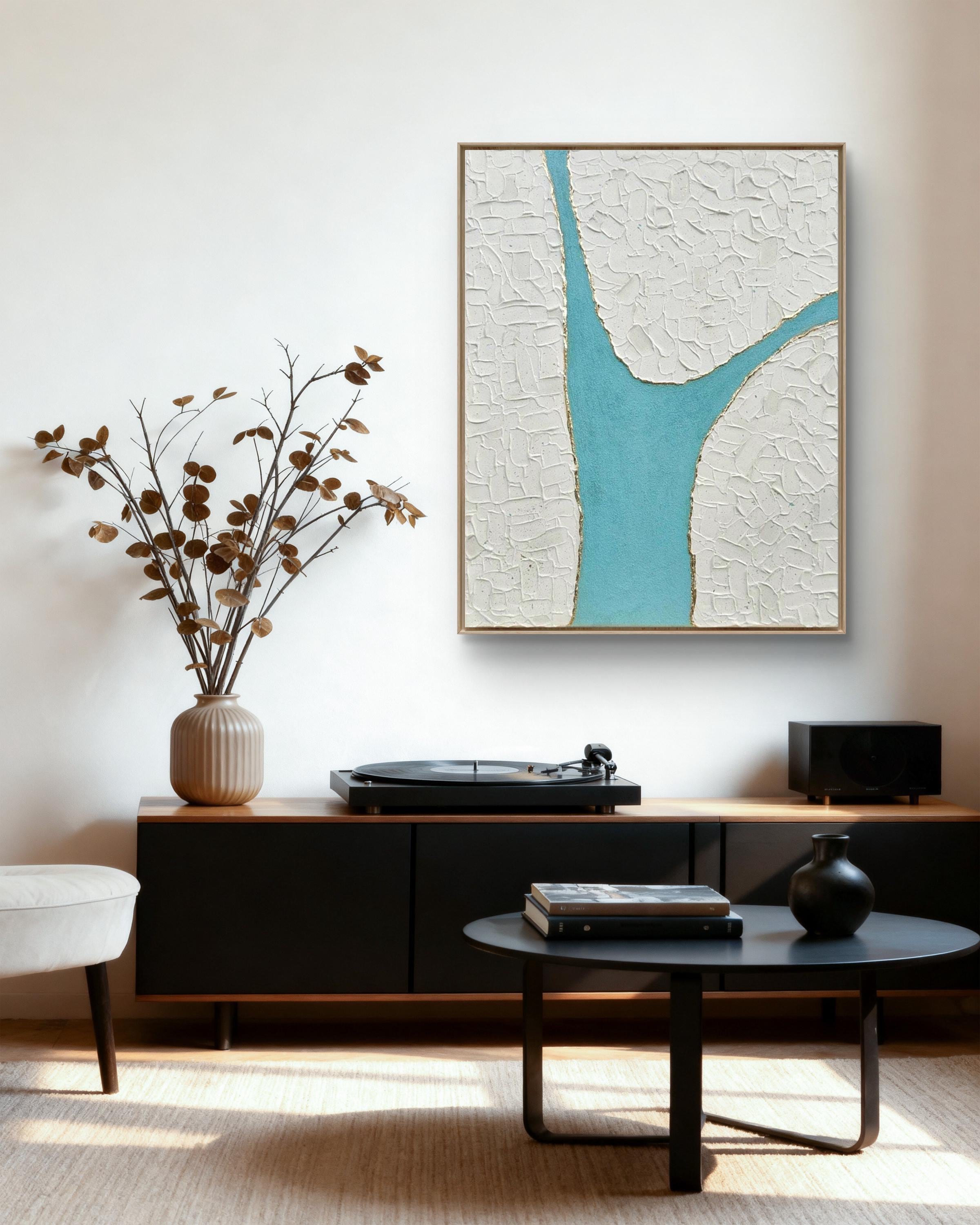 tableau texturé 40*50 relief et design LOEV DECO