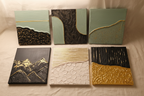 Douceur — Toile Texturée Originale Faite Main 20x20 cm