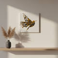tableau en relief colibri 20×20 cm