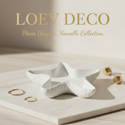 Vide Poche Forme Mer Blanc - Céramique Artisanale LOEV