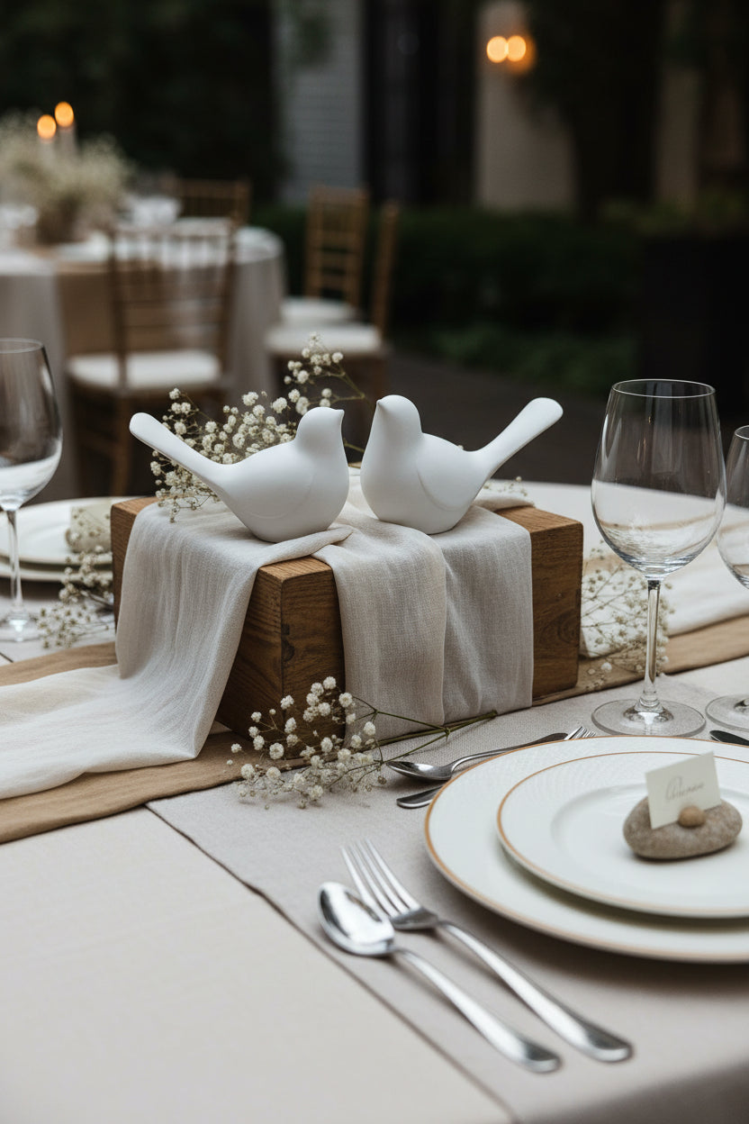 DECORATION DE TABLE MARIAGE BAPTEME CERAMIQUE LOEV DECO
