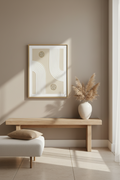 tableau déco texturé beige neutral or  esprit contemporain 30*40

