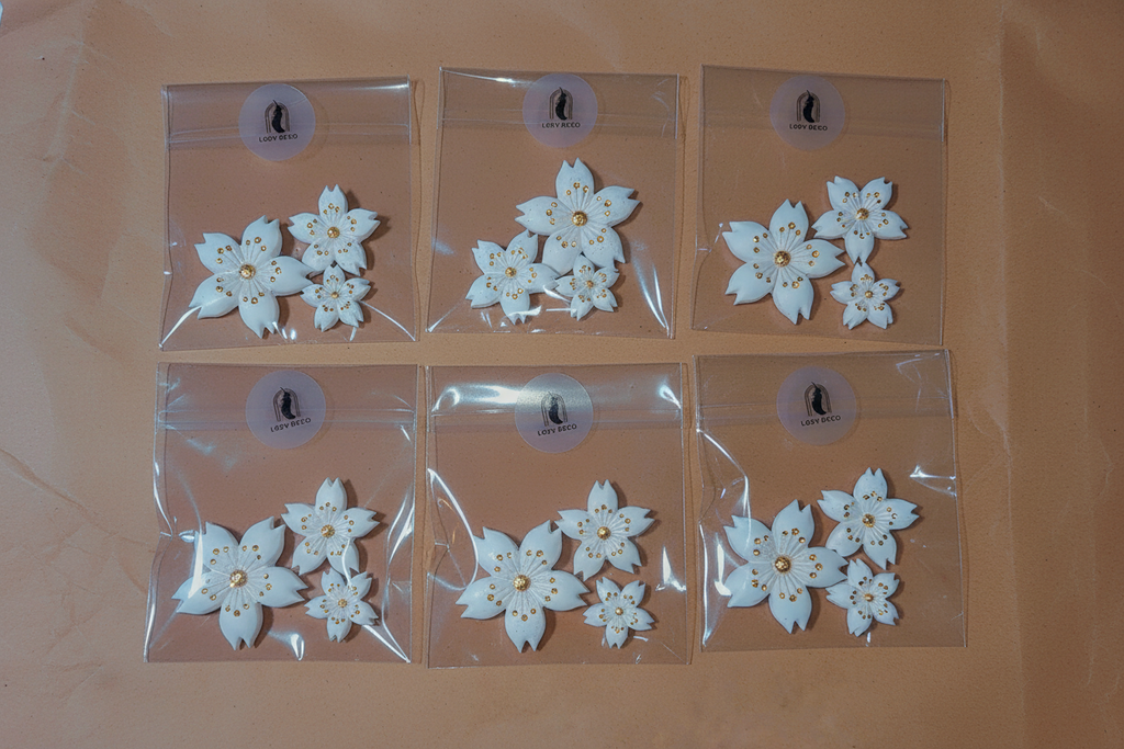 Aimants Décoratifs Fleurs - Ensemble de 3 Fleurs Aimantées Céramique LOEV