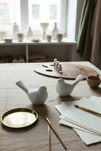 Duo d'Oiseaux Décoratifs en Céramique LOEV