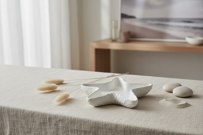 Vide Poche Forme Mer Blanc - Céramique Artisanale LOEV