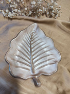 Plateau Décoratif, Forme Feuille - Vide-Poche - couleur au choix - Céramique Fait Main
