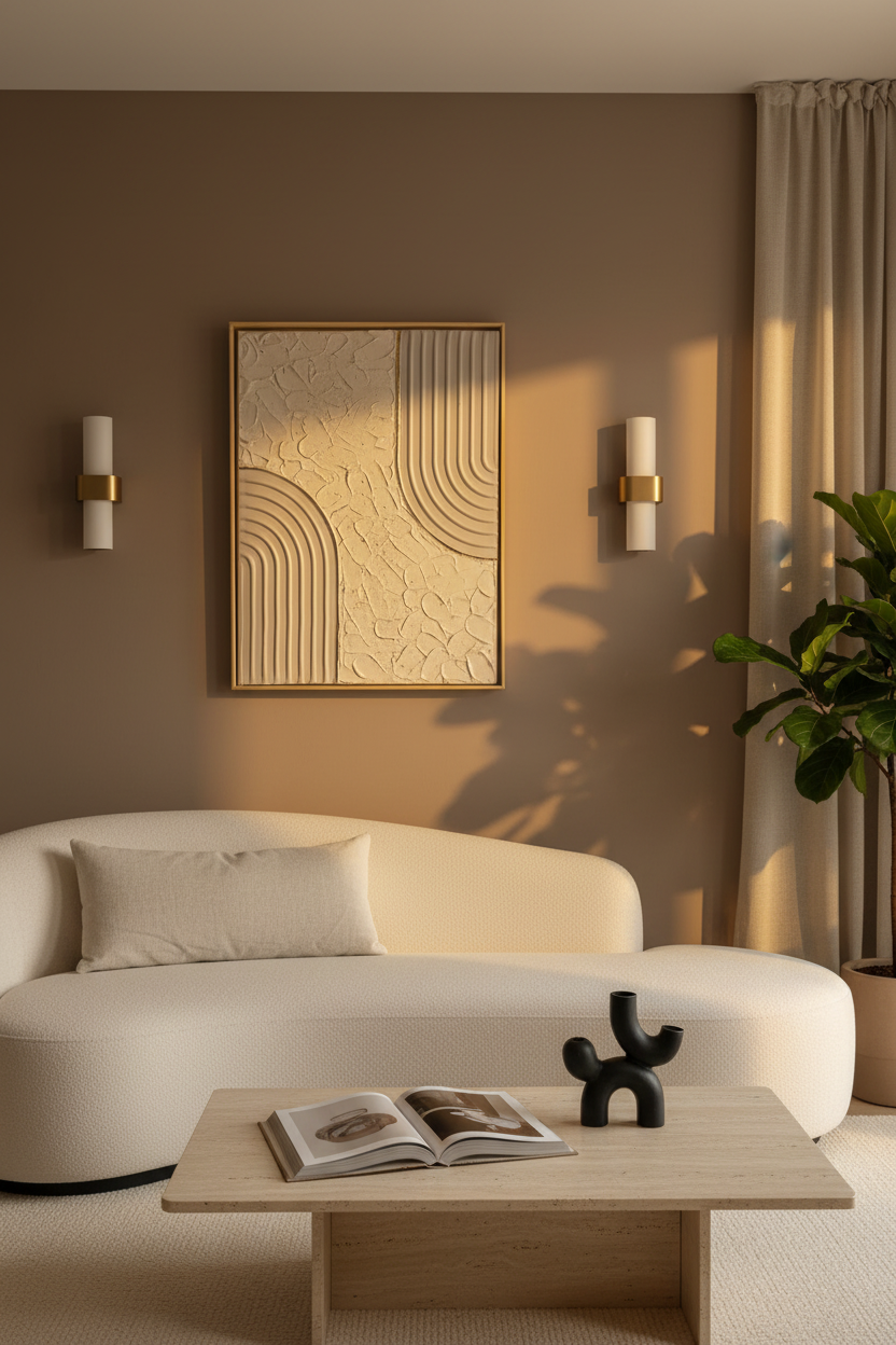 Tableau LOEV DECO ambiance salon luxe