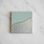 Toile texturée Rivage 20x20 cm mise en situation intérieur scandinave — LOEV DECO