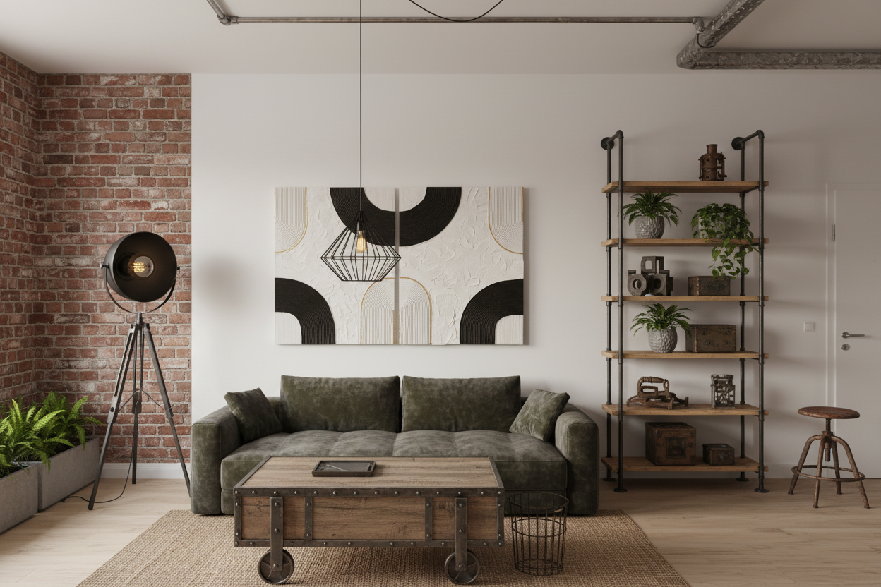 Votre diptyque avec ambiance industrielle affirmée