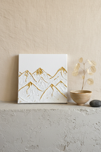 mini toile texture sur mesure montagne